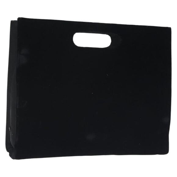 PRADA Hand Bag Velor Black - Picture 1 of 9